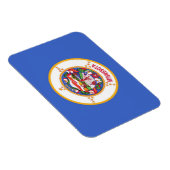 Magnet Flexible Aimant souple patriotique avec drapeau du Minnesot (Côté Droit)