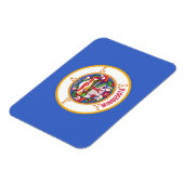 Magnet Flexible Aimant souple patriotique avec drapeau du Minnesot (Côté Gauche)