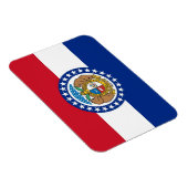Magnet Flexible Aimant souple patriotique avec drapeau du Missouri (Côté Droit)