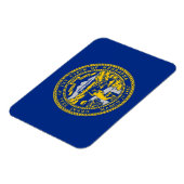 Magnet Flexible Aimant souple patriotique avec drapeau du Nebraska (Côté Gauche)