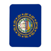 Magnet Flexible Aimant souple patriotique avec drapeau du New Hamp (Vertical)