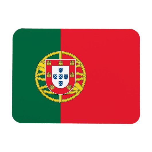 Magnet Flexible Aimant souple patriotique avec drapeau du Portugal (Horizontal)
