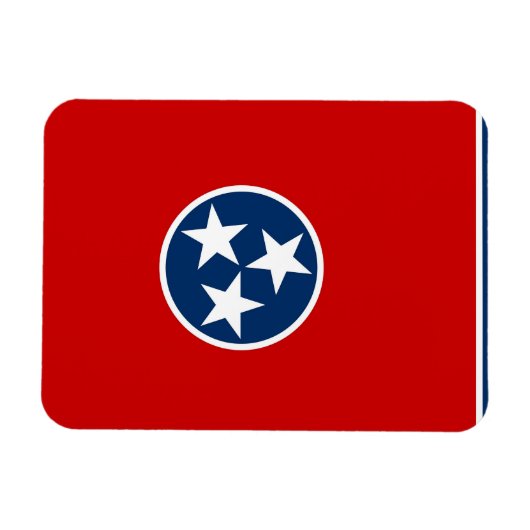 Magnet Flexible Aimant souple patriotique avec drapeau du Tennesse (Horizontal)