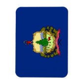 Magnet Flexible Aimant souple patriotique avec drapeau du Vermont (Vertical)