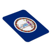 Magnet Flexible Aimant souple patriotique avec drapeau Virginia St (Côté Droit)