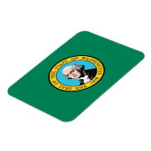 Magnet Flexible Aimant souple patriotique, drapeau de l'État de Wa (Côté Gauche)