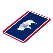 Magnet Flexible Aimant souple patriotique, drapeau de l'État du Wy (Côté Gauche)