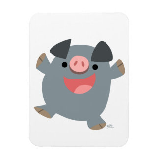 Magnet Flexible Aimant souple pour porc rebondi en caricature mign