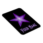 Magnet Flexible Aimant souple Purple Star 'Name' noir (Côté Droit)