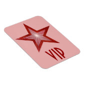Magnet Flexible Aimant souple "VIP" Red Star rose (Côté Droit)