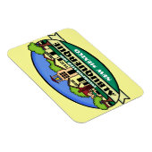 Magnet Flexible Aimant souvenir ville Albuquerque Nouveau-Mexique (Côté Droit)