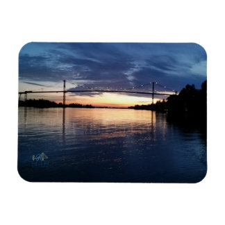 Magnet Flexible aimant Sunset du pont Wellesley Island