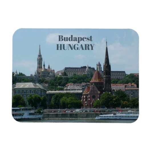 Magnet Flexible Aimant texte personnalisé Budapest 2 (Horizontal)