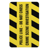 Magnet Flexible Aimant texte personnalisé Faux Police Line (Vertical)