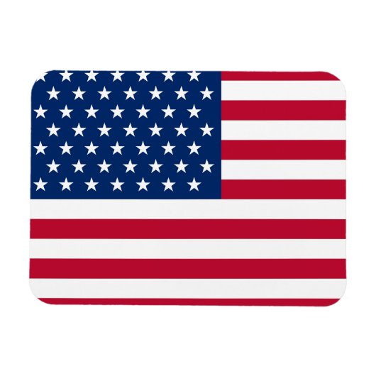 Magnet Flexible Aimant Usa Flag 3"x4" (Horizontal)
