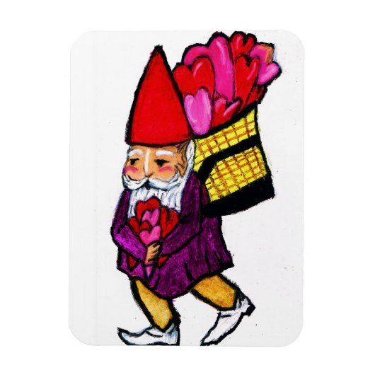 Magnet Flexible aimant VALENTINES DAY GNOME (Vertical)