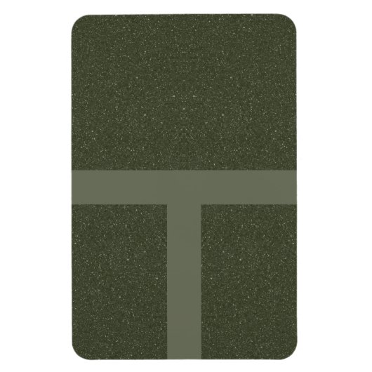 Magnet Flexible Aimant Vert Mousse Grille Moderne – Personnalisabl (Vertical)