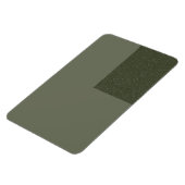 Magnet Flexible Aimant vert mousse personnalisé avec accentuation  (Côté Gauche)