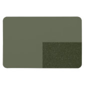 Magnet Flexible Aimant vert mousse personnalisé avec accentuation  (Horizontal)