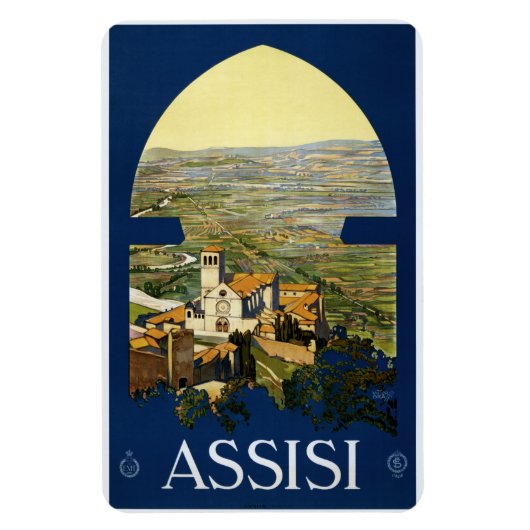 Magnet Flexible Aimant vintage Assisi Italie (Vertical)