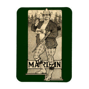 Magnet Flexible Aimant vintage de siège social de fusil de chasse