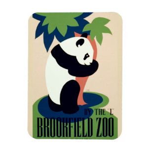 Magnet Flexible Aimant vintage "de zoo de Brookfield"