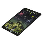 Magnet Flexible Aimant Vintage voyage de Copenhague (Côté Gauche)