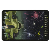 Magnet Flexible Aimant Vintage voyage de Copenhague (Horizontal)