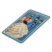 Magnet Flexible Aimant Vintage voyage ESPAGNE (Côté Gauche)
