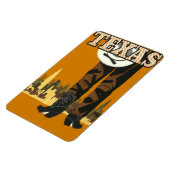 Magnet Flexible Aimant Vintage voyage Texas USA (Côté Gauche)
