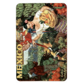 Magnet Flexible Aimant voyage vintage du Mexique (Vertical)