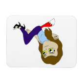 Magnet Flexible aimante fille chibi foxy (Horizontal)