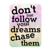 Magnet Flexible Aimante Suivez Vos Rêves - Citation du Jour (Vertical)
