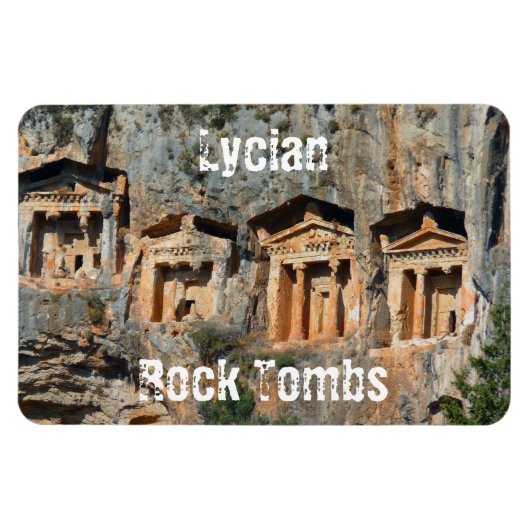 Magnet Flexible Aimants de Tombeaux de Roches Lyciennes (Horizontal)