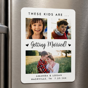 Magnet Flexible Aimants pour la date de mariage à sauvegarder pour
