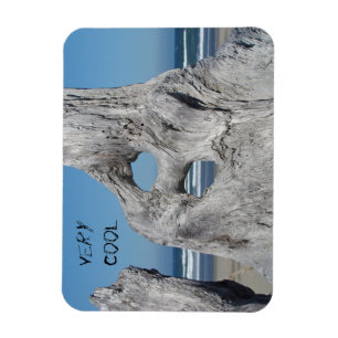 Magnet Flexible Aimants Très Cool Blue Ocean Beach vagues Bois flo