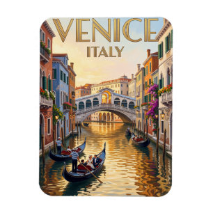 Magnet Flexible Aimants Voyage Vintage Venise