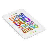 Magnet Flexible Aimer Dieu servir les autres (Photo Magnet) (Côté Droit)