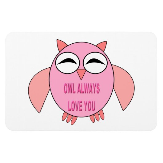 Magnet Flexible Aimer le message d'amour mignon (Horizontal)