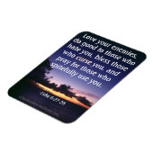 Magnet Flexible Aimez vos ennemis, citation biblique (Côté Gauche)