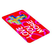 Magnet Flexible Aimez-vous plus Croix chrétienne (Côté Droit)