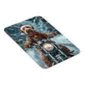 Magnet Flexible Airedale Chien équitation Moto Noël (Côté Droit)
