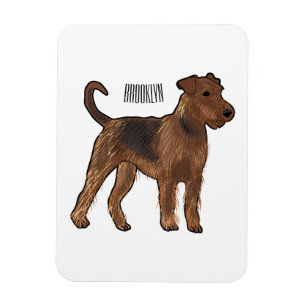 Magnet Flexible Airedale terrier dog cartoon