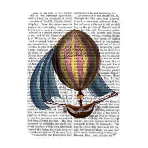 Magnet Flexible AirShip avec voiles bleues