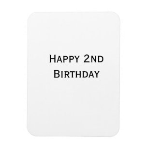 Magnet Flexible ajout personnalisé de votre texte joyeux anniversa