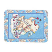 MAGNET FLEXIBLE AJOUTÉ À L'AMOUR BÉBÉ FUNNY CUPID, CHOCOLATE CANDY (Horizontal)
