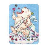 MAGNET FLEXIBLE AJOUTÉ À L'AMOUR BÉBÉ FUNNY CUPID, CHOCOLATE CANDY (Vertical)