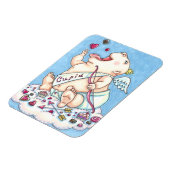 MAGNET FLEXIBLE AJOUTÉ À L'AMOUR BÉBÉ FUNNY CUPID, CHOCOLATE CANDY (Côté Gauche)