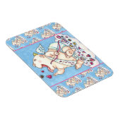 MAGNET FLEXIBLE AJOUTÉ À L'AMOUR BÉBÉ FUNNY CUPID, CHOCOLATE CANDY (Côté Droit)