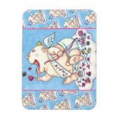 MAGNET FLEXIBLE AJOUTÉ À L'AMOUR BÉBÉ FUNNY CUPID, CHOCOLATE CANDY (Vertical)